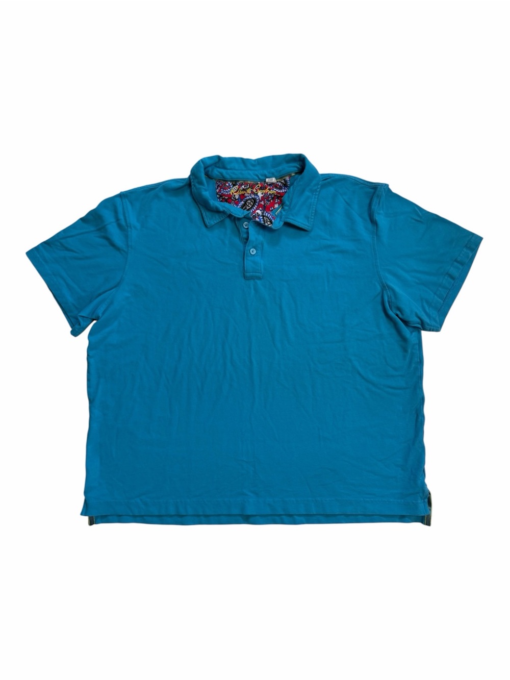 Robert Graham Blue Polo Shirt Men's XL